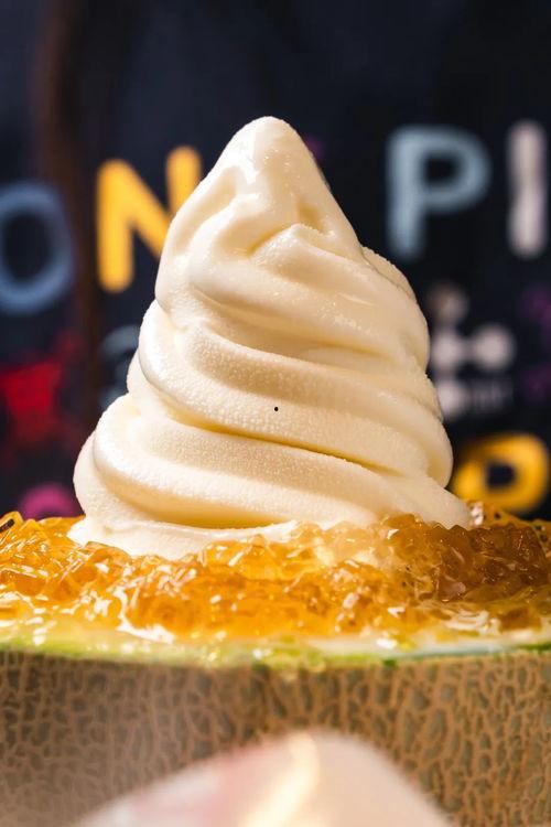 吃蜜瓜雪糕,蜜瓜雪糕的冰凉诱惑