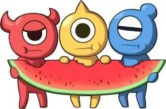 吃瓜小熊抽象横幅,横幅中的趣味与创意